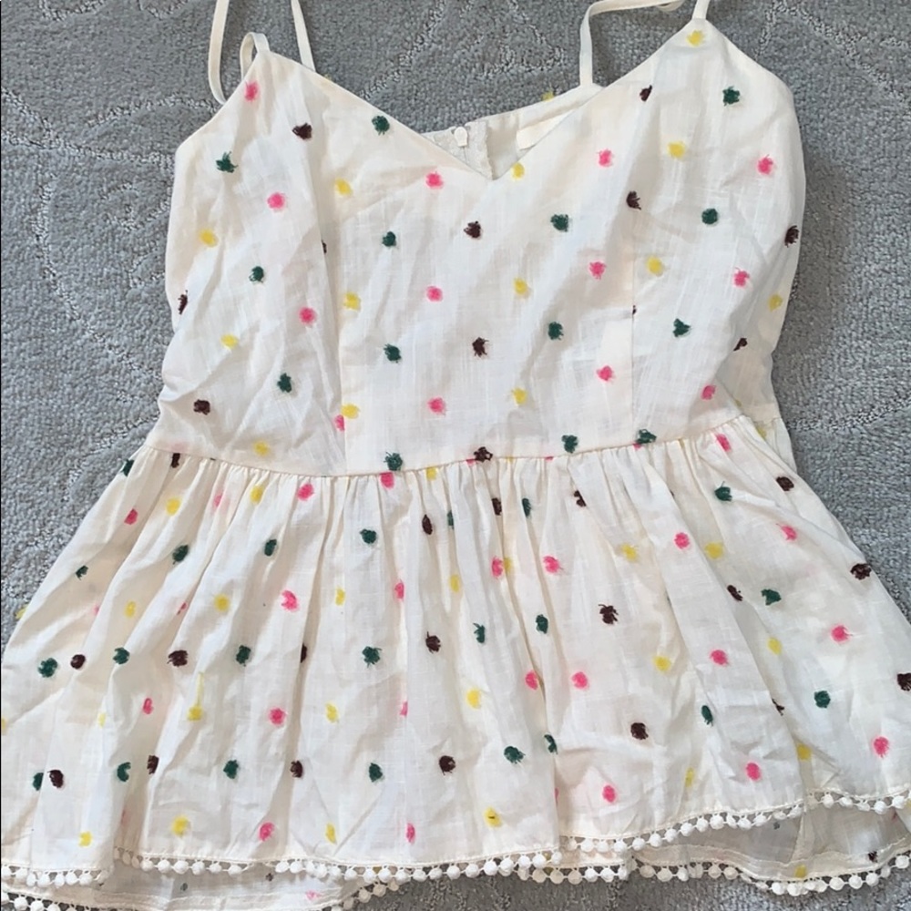Babydoll peblum top